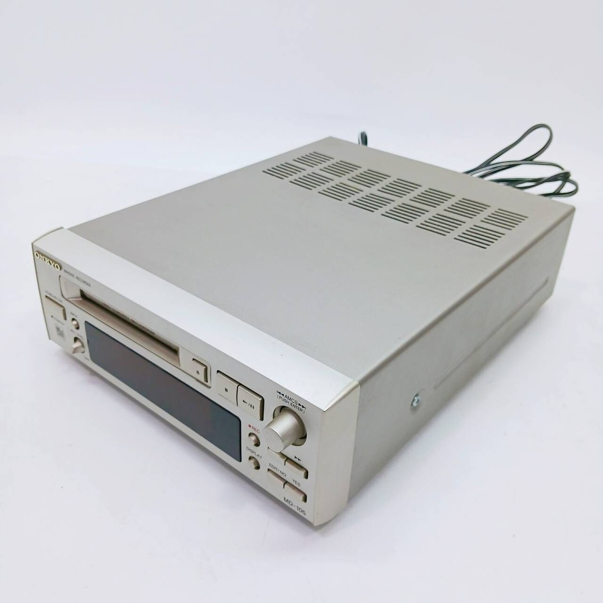 ONKYO MiniDisc Recorder MD-105 100V MD Tested working From