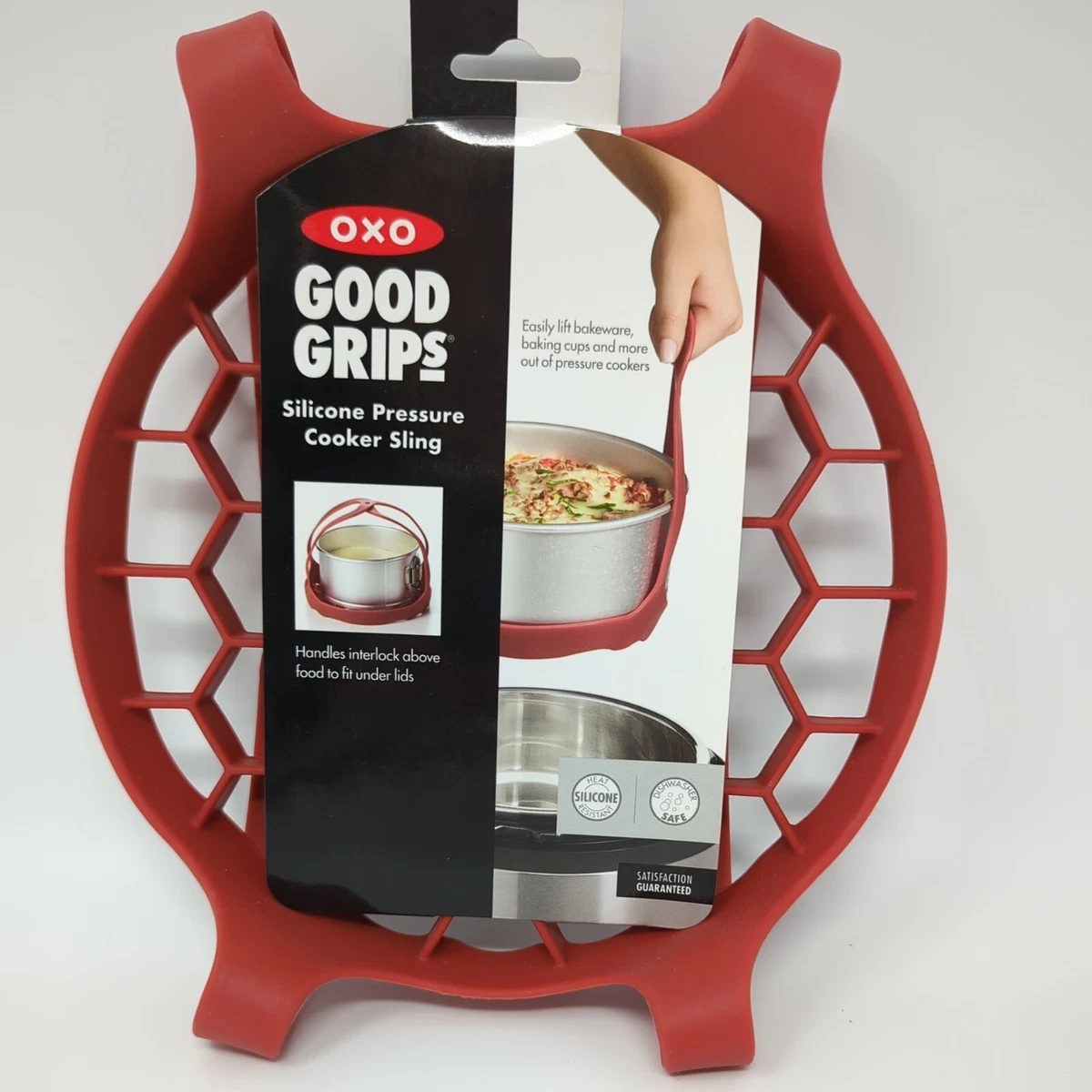 OXO Good Grips Silicone Pressure Cooker Sling Red Heat Resistant