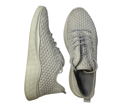 ECCO Therap Women Size 7-7.5 shoes 38 Concrete gray Leather Sneaker phorene