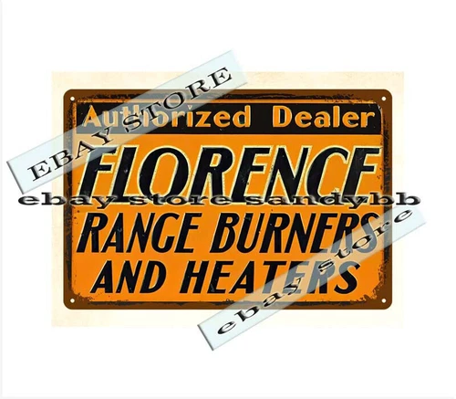 Florence Range Burners Heaters metal tin sign cool art sale