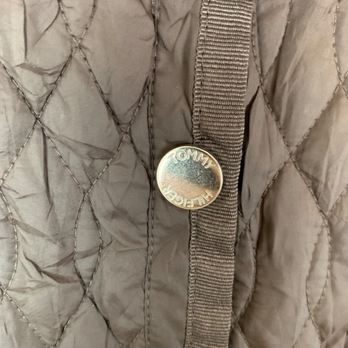 Tommy Hilfiger Brown Quilted Snap Waistcoat Vest Size Women's Large L - Picture 3 of 11