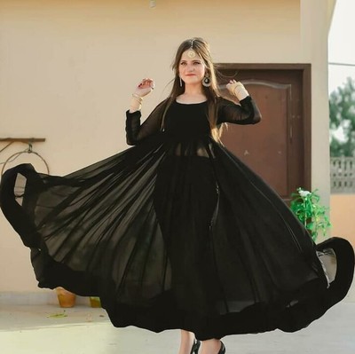 black anarkali