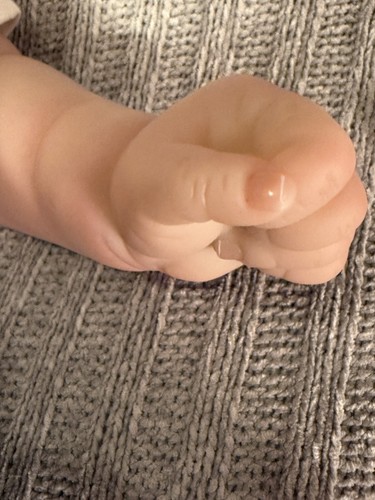 Muñeca bebé renacida realista de 19 pulgadas cuerpo de tela vinilo extremidades de silicona muñeca niña - Imagen 9 de 17