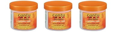 BL Cantu Natural Hair Twist And Lock Gel 13oz Jar X 3 Counts