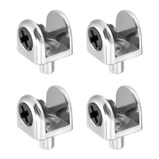 Glass Shelf Support for 5-8mm Thickness 4Pcs Zinc Alloy Adjustable Glass Clip...