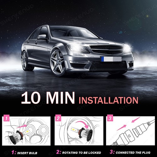 6000K LED Headlights Light Bulbs for Chevy Silverado 1500HD 2500HD 2001-2006 F7 - Picture 16 of 19