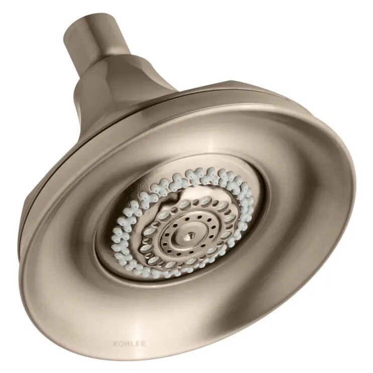 KOHLER K-444-BV Memoirs Multifunction Showerhead, Vibrant Brushed Bronze