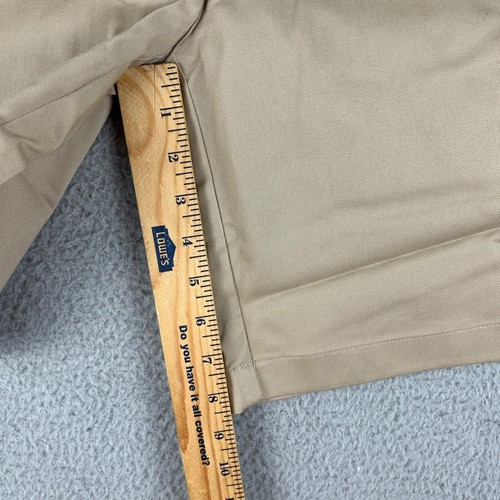 Lands End Khaki Shorts Girl 14 Adjustable Waist Stretch School Uniform Chino - Picture 7 of 12