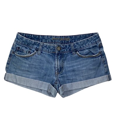 American Eagle Women's Denim Shortie Shorts Size 6