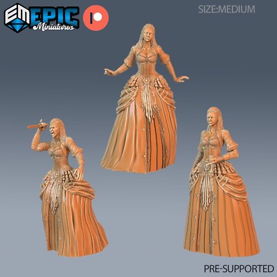 Vampire Lady Dungeons and Dragons Miniatur D&D, Epic Miniatures Fantasy 28mm
