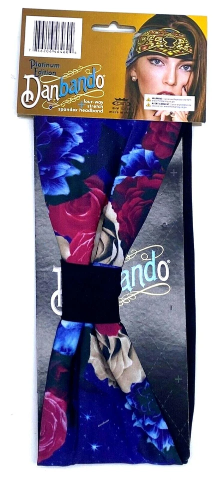 NIGHT GARDEN MOON SPANDEX DANBANDO DIADEMA BANDANA BANDA PARA EL SUDOR ENVOLTURA PARA LA CABEZA DE MOTOCICLISTA Foto 2 de 4