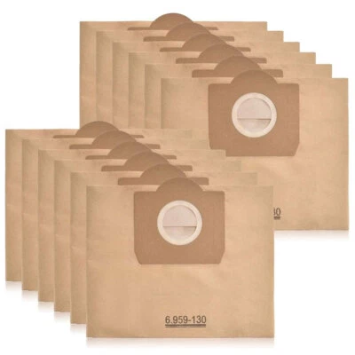 MARKENLOS 48X Staubsaugerbeutel für Kärcher Papier Filtertüten MV 3 WD 3 WD 3 P 6.959-130.