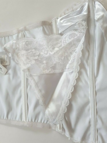 Shirley of Hollywood White Lace Bustier 34 38 Designer Outlet Basques Corsets - Picture 8 of 10