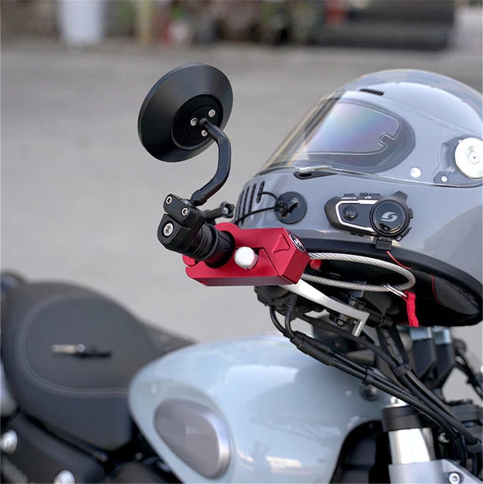 New Anti-theft Lock Motorcycle Scooters Helmet Handlebar Fixed Lock Accessories - Image 4 of 4