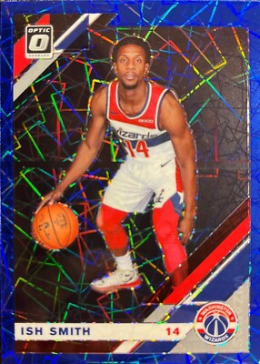 Ish Smith Donruss Optic 19-20 #139 Blue Velocity Prizm Washington Wizards