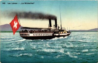 CPA AK Lac Neman - Le Winkelried SCHIFFE (763544)