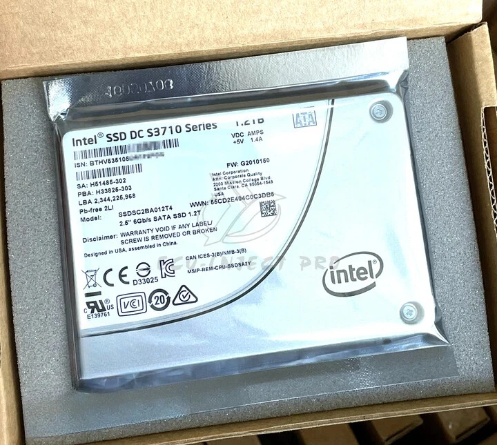 1.2TB Intel SSDSC2BA012T4 DC S3710 MLC SATA SSD 2.5" 6Gbps Solid State Drive - Image 3 of 4