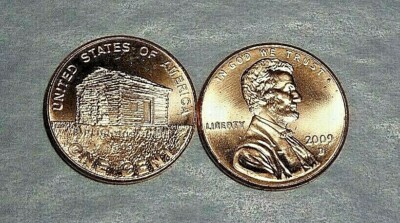 2009 P/D LINCOLN ''BIRTH & EARLY CHILDHOOD BU UNCIRCULATED 2 SINGLE COIN SET 