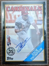 Zack Thompson 2023 Topps Series 1 Black Border RC Auto /199 Cardinals