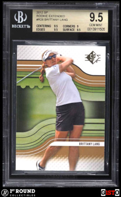POP 1: Brittany Lang BGS 9.5: 2012 SP Rookie Extended Rookie Year Gisto #R28
