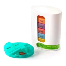 Stackable Pill Box Organizer 7 Day 4-Times A Day Weekly Medicine Dispenser