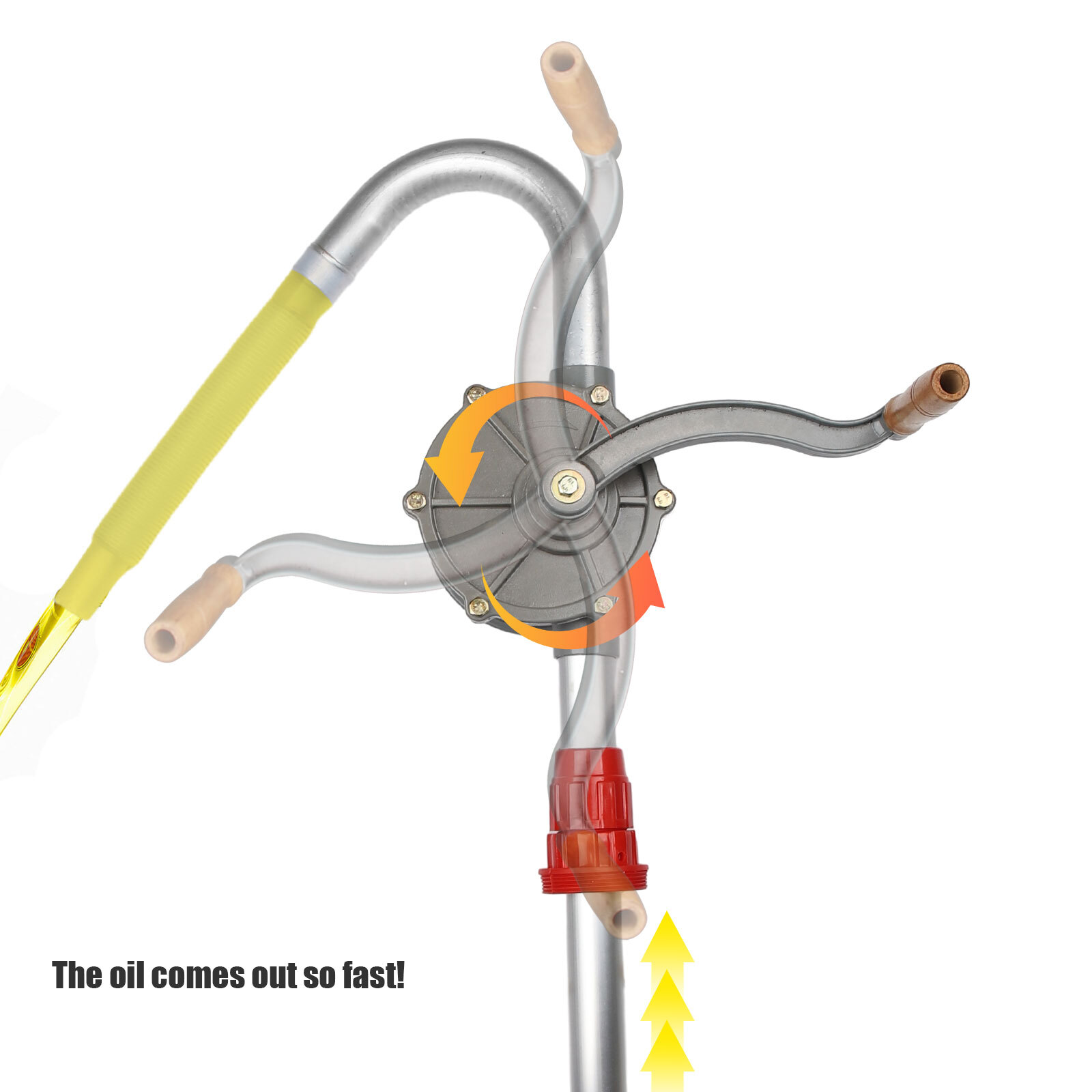 55 Gallon Drum Rotary Barrel Pump Hand Crank Diesel Fuel Oil Gas