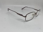 BRAND NEW WOMEN EYEGLASSES ECCA WM 3004 BR BROWN METAL RX FRAMES 52-16-135 MM
