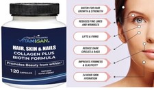 Hair Gain Biotin Hydrolyzed DHT Blocker Hair Growth Vitamins 2500 MG Women Men