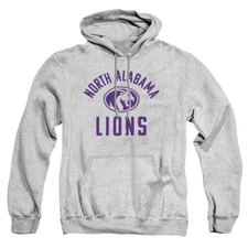 North Alabama Adult Pullover Hoodie One Color Logo, Athletic Heather, S-3XL