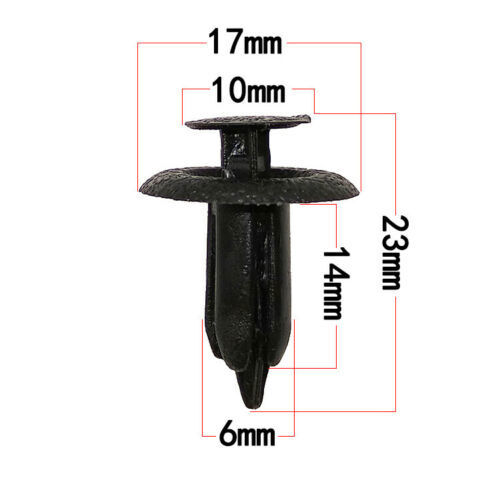 Fasteners And Clips 100-Pack Bumper & Fender Clips – 6/7/8/9mm Auto Push Pins | Mixed Sizes | POM Material | Car Trim Fasteners Bumpers Clips - Foto 5