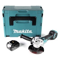 Makita Dga 511 M1J Akku Winkelschleifer 18V 125Mm+1X Akku 4Ah +Makpac-Ohne Lader