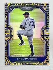 Enoli Paredes 2021 Panini Prizm Tierr III Snake Skin RC /50 #211 Houston Card