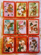 Christmas Happy Fun 9 Pocket Pen Pal Cards only No Protector 97 judysjemscrafts