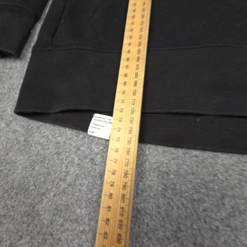 Adidas Jumper Womens LARGE black long sleeve cotton full zip winter Size L - Picture 7 of 8