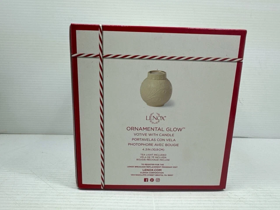 Lenox Ornamental Glow Snowflake Votive Candle Holder Brand New In Box - Image 3 of 4