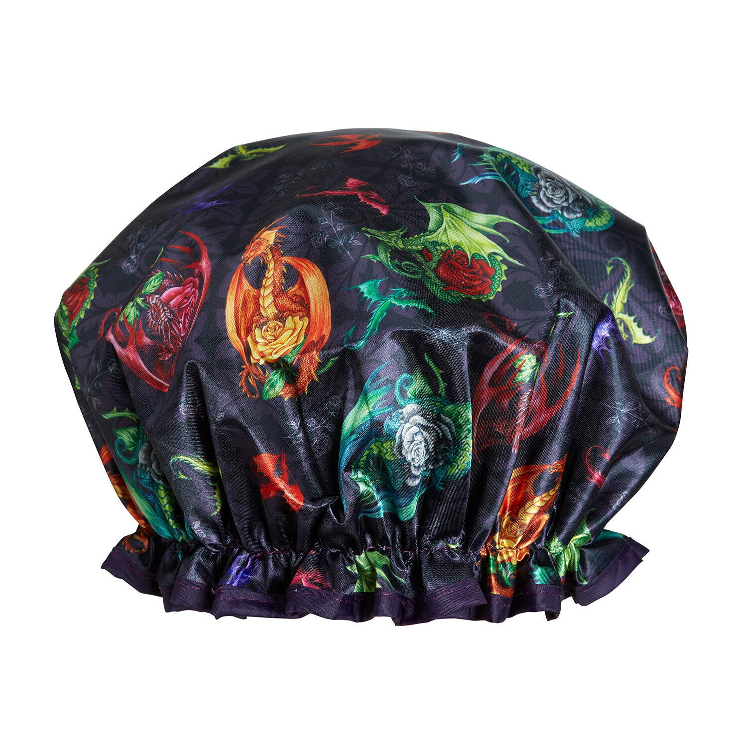 Bodylife Mystic Dragons Shower Cap Dual Layered 27cm