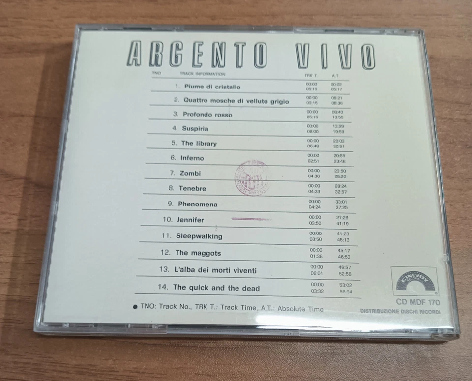 "Argento Vivo" Dischi Ricordi, compilation cd, 1986 - Immagine 3 di 3