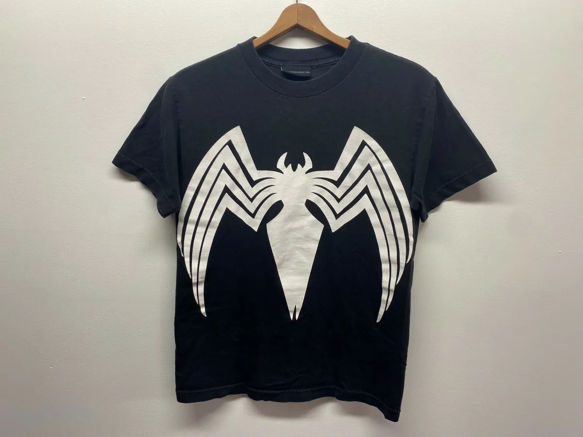2007 Spider-Man 3 Movie PROMO Marvel Black T-Shirt Vtg y2K Small Double  Sided