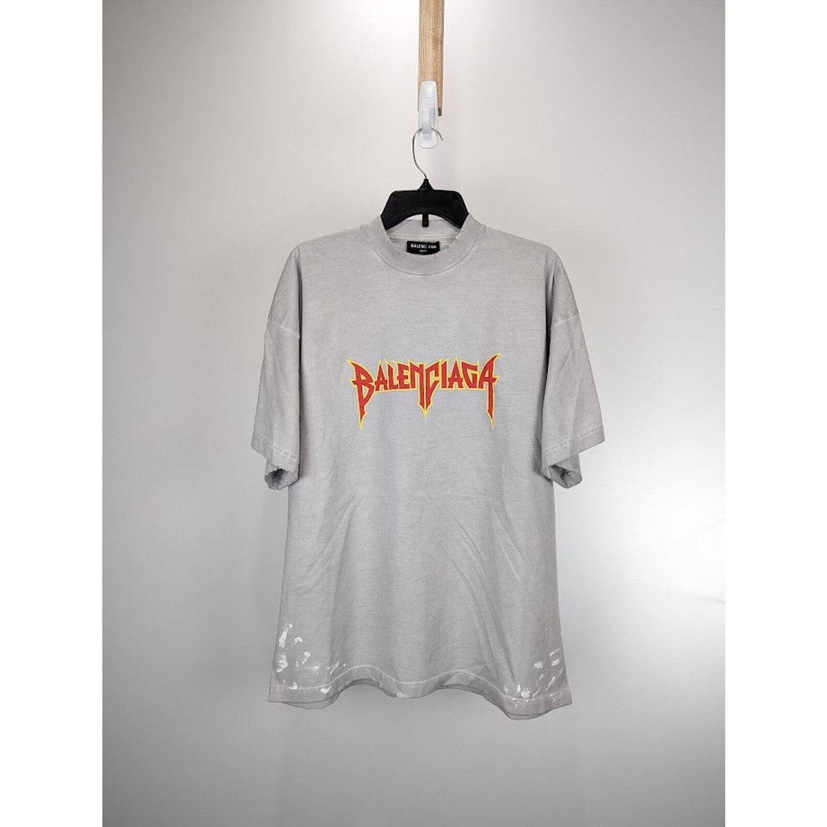 Balenciaga Short Sleeve T-Shirt in Grey BNWT 4 | eBay