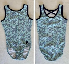 PLUM PracticeWear LEOTARD Gymnastics SNOWFLAKE Cross Back GK Similar ADULT AS