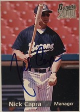 2000 Grandstand Nick Capra Auto Card Birmingham Barons Minor League Signed 