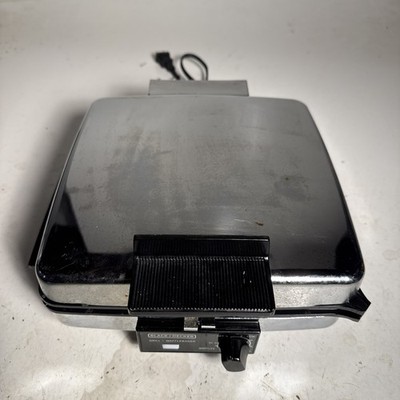 Vintage Black & Decker 3 in 1 Waffle Baker Maker Grill G48TD Tested Works CLEAN 