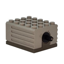 LEGO® Motor 9V 5x4x2 1/3 dunkelgrauer Boden getestet 2838c01