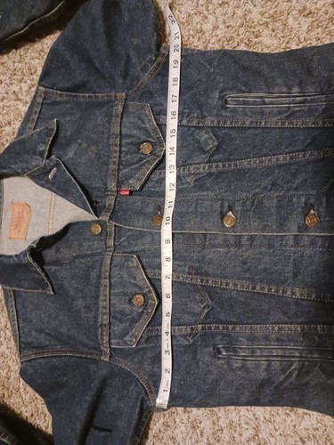 Vintage Levis Denim Trucker Jacket Mens Size 38R 70506-0216 USA Made 80s 90s by Levi's, $49.95 - Photo 12