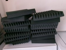 Auralex Foam Sound Diffusion 12" x 12" Panels Set of 16 Black Recording Studio