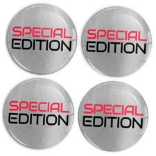 4 x 70 mm 3D Gel Stickers for Hub Caps Wheel Hub Cover Wheel Sticker Decals