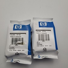 New HP 64 Black  Tri Color and Ink Cartridge 2 Pack Genuine Expired 2020