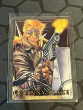 2024 SkyBox Marvel Masterpieces 92 Platinum Johnny Blaze #2 Clear Cut