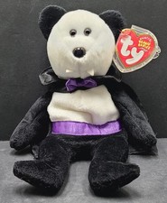 TY Beanie Babies Count The Vampire Halloween Bear 8" Stuffed Beanbag Plush 