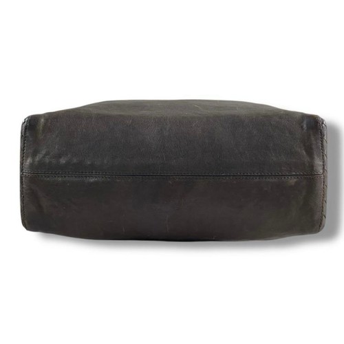 Borsa a tracolla Bottega Veneta A4222812 in pelle intrecciata 2 vie marrone scuro - Foto 4 di 10